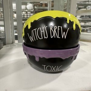 Rae Dunn Slime Green  Bubbling Witch’s Brew & Purple Toxic Bowl